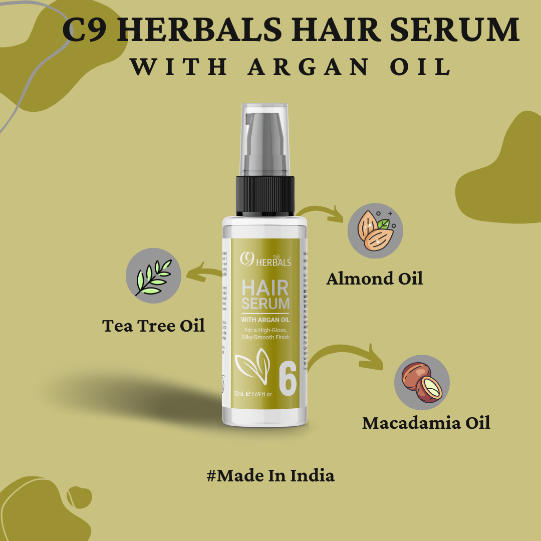 Hair Serum | Argan Oil | Sunflower Oil | For A High-Gloss Look | For Silky-Smooth Finish