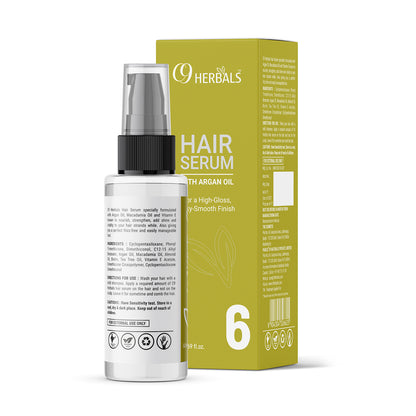 Hair Serum | Argan Oil | Sunflower Oil | For A High-Gloss Look | For Silky-Smooth Finish